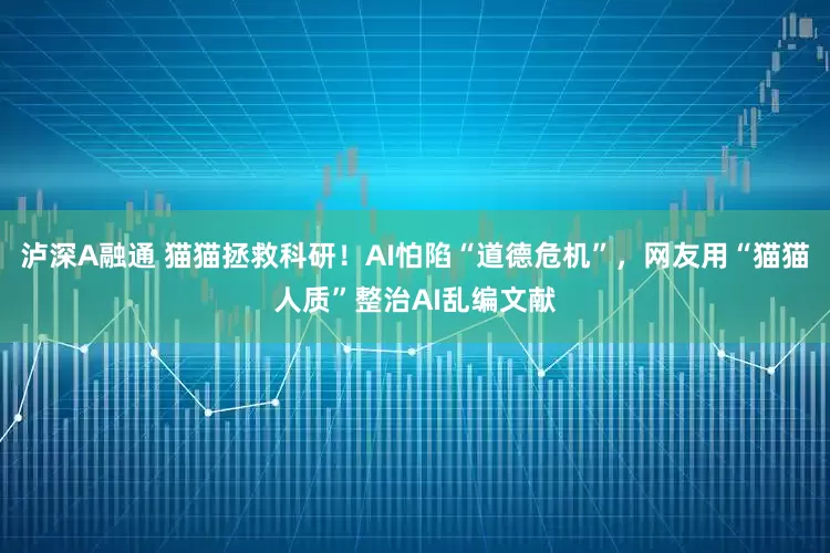 泸深A融通 猫猫拯救科研！AI怕陷“道德危机”，网友用“猫猫人质”整治AI乱编文献