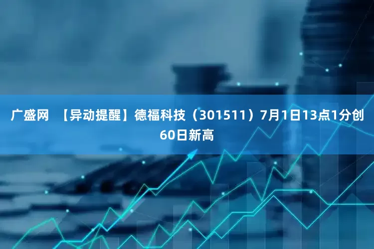 广盛网  【异动提醒】德福科技（301511）7月1日13点1分创60日新高